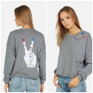 Lauren  Moshi Lee Peace Hand Elements sweatshirt